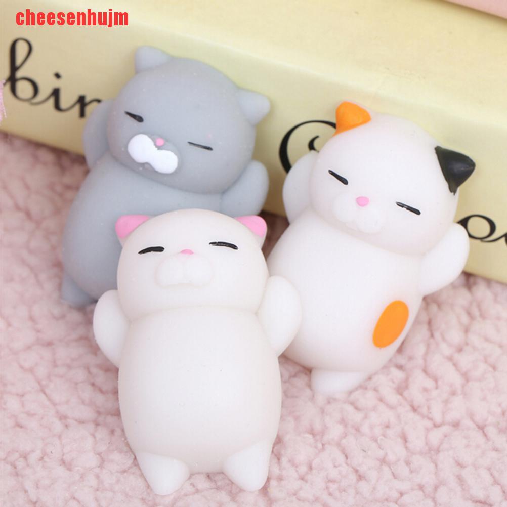 Đồ Chơi Nắn Bóp Đàn Hồi Giảm Stress Hình Chú Mèo