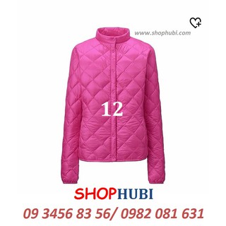 Áo phao lông vũ siêu nhẹ cổ 3cm và cô tròn UNIQLO Nhật.