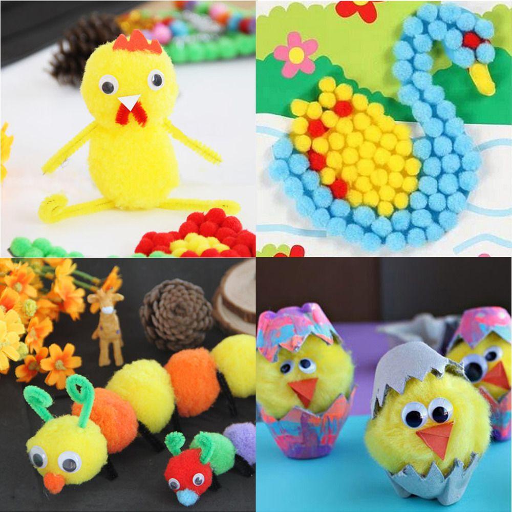 Luol Set 100 Cục Bông Xù Nhiều Màu Sắc Đáng Yêu Thân Thiện Với Môi Trường Dùng Để Trang Trí