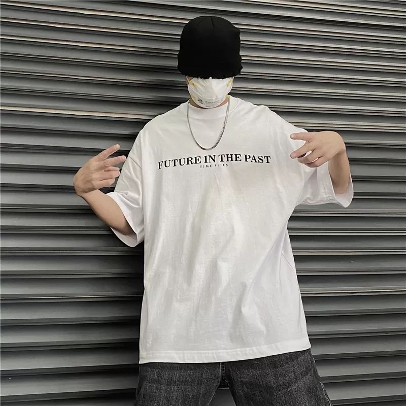 Áo thun phông PINK tay lỡ form rộng FUTURE IN THE PAST Unisex