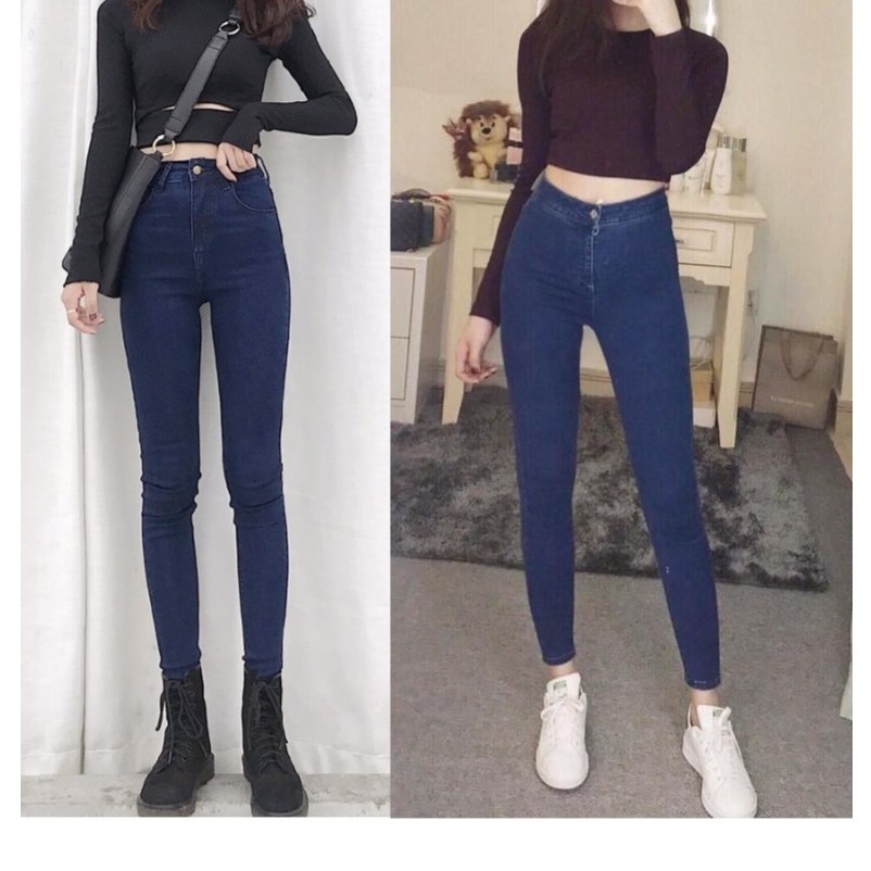 QUẦN JEAN NỮ LƯNG CAO CHẤT XỊN F23 ( CÓ ĐỈA VÀ KHÔNG ĐỈA )