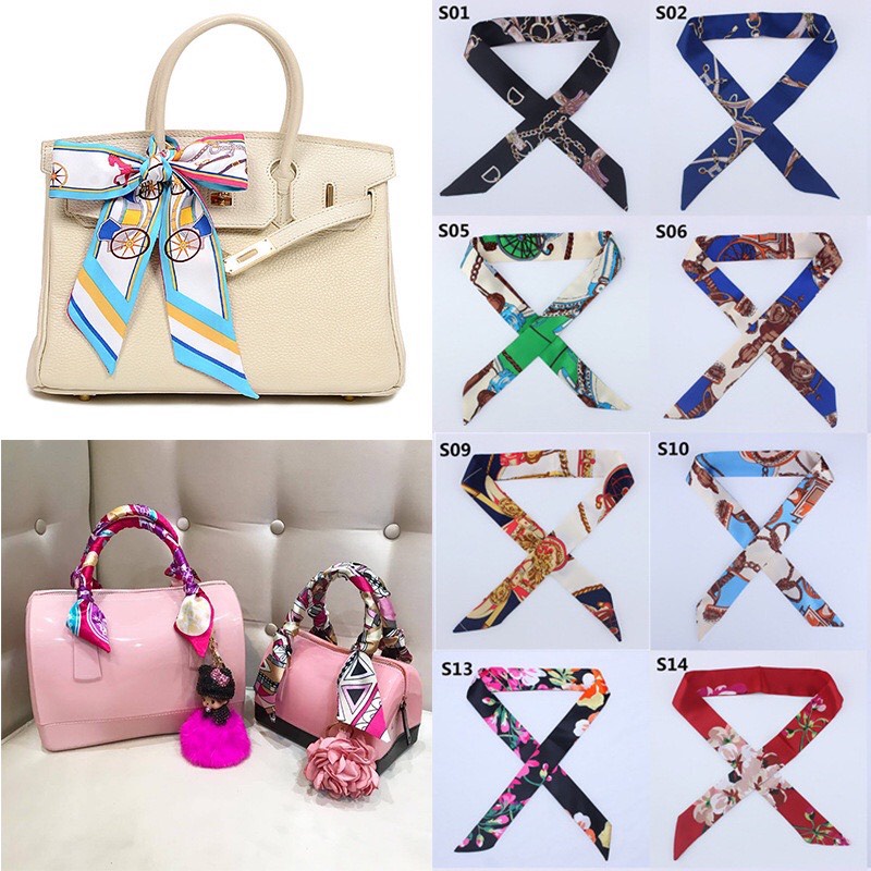 KHĂN LỤA QUẤN BUỘC TÚI XÁCH PHỤ KIỆN buộc tóc Turban , quàng cổ, Cột Tóc, quấn túi
