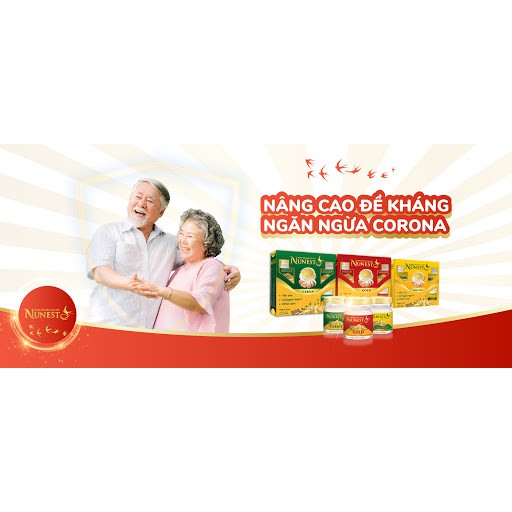 Hộp yến sào cao cấp có đường Nunest Gold (6 lọ x 70ml) _Duchuymilk
