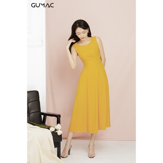 Đầm sát nách basic GUMAC MSV11922_VANG