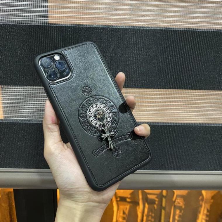 Ốp iphone - ốp lưng heart chrome da cao cấp 7pl/ipx/xmax/11/promax/12 promax