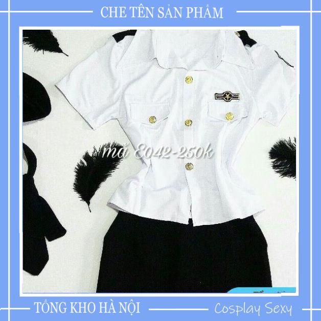 Cosplay Sexy Tiếp Viên - Bộ Đồ NGủ Cosplay Đồng Phục Nữ C.ảnh Sát CST1700 | BigBuy360 - bigbuy360.vn