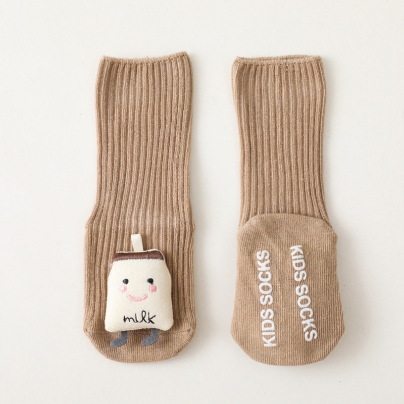 1 Đôi Vớ Cotton Dài Đến Đầu Gối Màu Trơn Thoáng Khí Chống Trượt In Họa Tiết Hoạt Hình Cho Bé Sơ Sinh