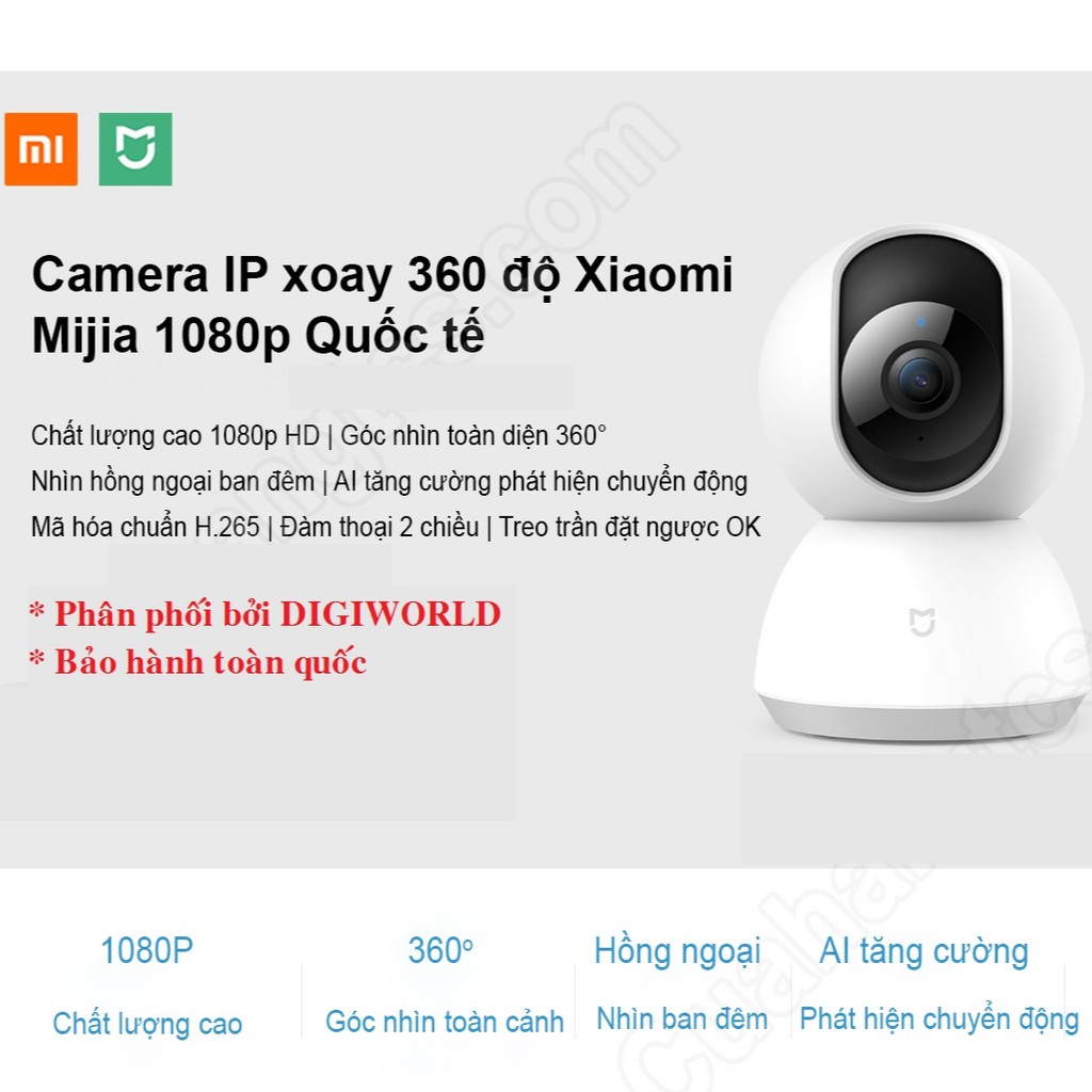 {DIGIWORLD} Camera toàn cảnh 360 Xiaomi Mijia 1080P (FULL HD) | WebRaoVat - webraovat.net.vn