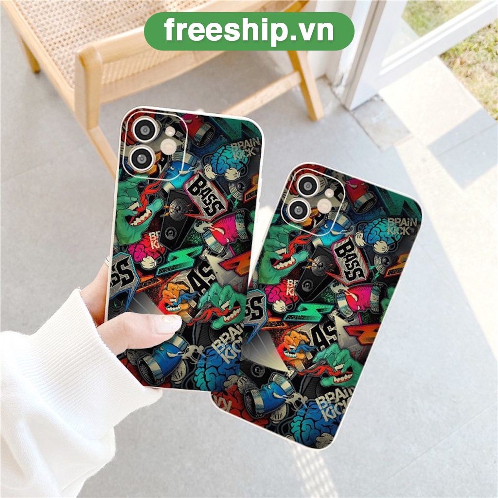 Ốp silicon iphone hình quái vật độc đáo Bass cho 6/6plus/6s/6splus/7/7plus/8/8plus/x/xr/xs/11/12/13/pro/max/plu
