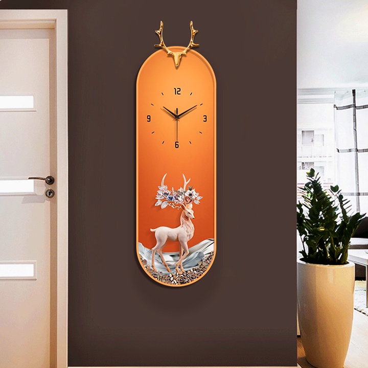 Đồng Hồ Treo Tường, Đồng Hồ Kim Trôi Tráng Gương Hiện Đại Sang Trọng Phù Hợp Với Nhiều Không Gian Sống