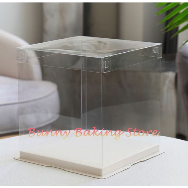 Hộp mica trong đựng bánh gato, bánh kem cao cấp