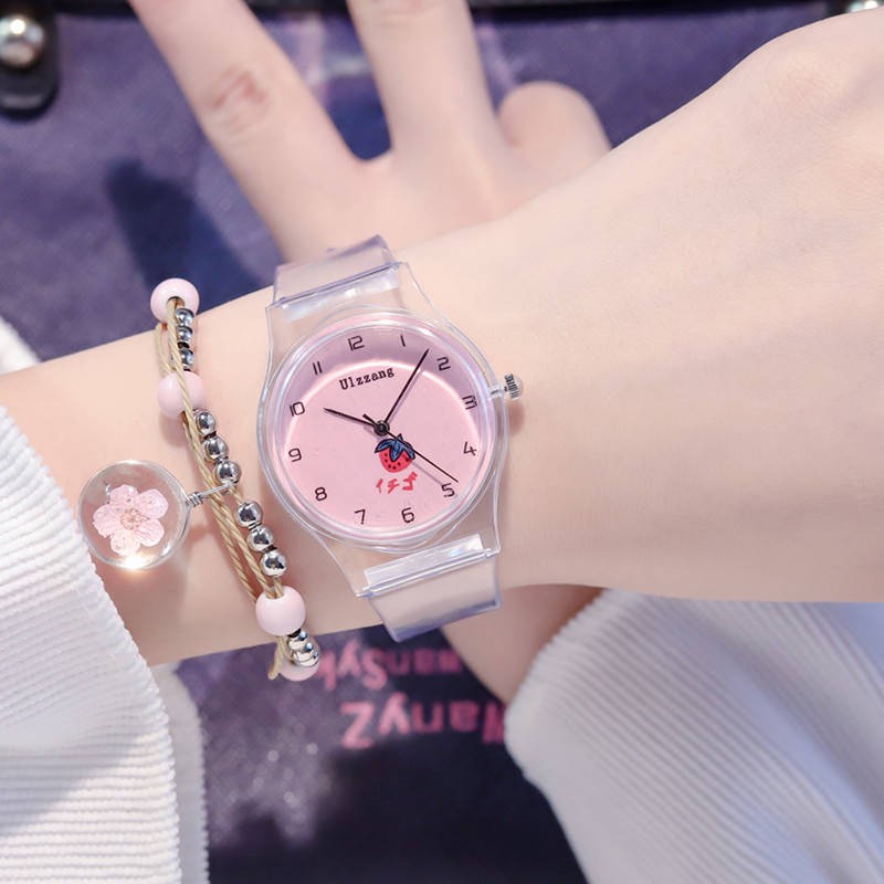 hồ đồng Đồng hồ cổ tích nhỏ Cô gái phiên bản Hàn Quốc của cô gái tối giản trái tim dễ thương trong suốt trẻ em đồng | BigBuy360 - bigbuy360.vn