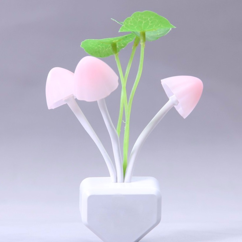 [FREESHIP❤️] Đèn Ngủ 3 Cây Nấm Tự Động Phát Sáng Khi Trời Tối