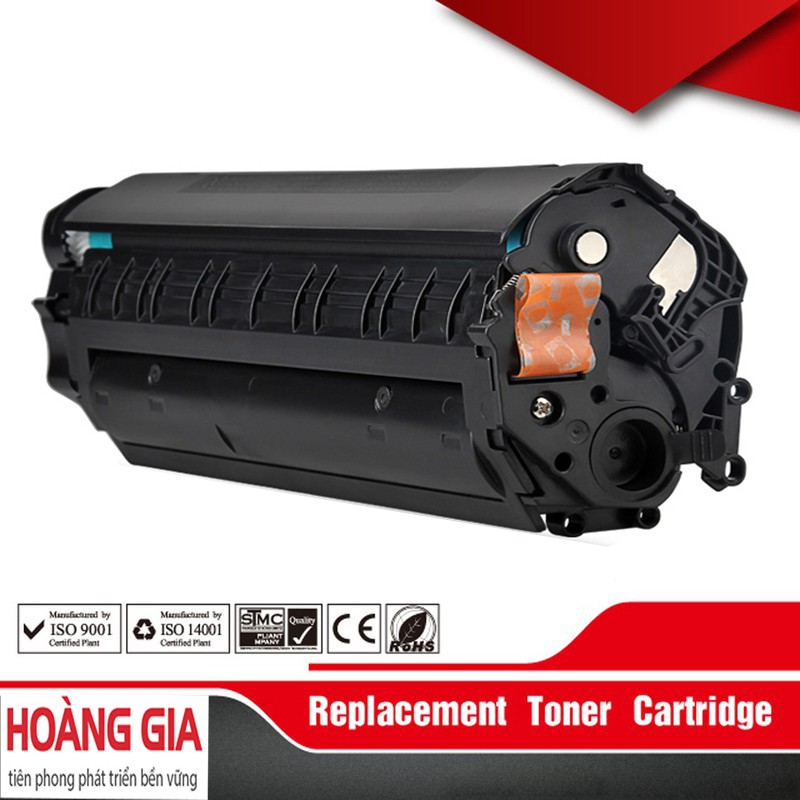 Hộp Mực In 12A Dùng Cho Máy In Canon 2900,3000 (Có Lỗ Nạp Mực Không Cần Đến Bộ Dụng Cụ Đổ Mực)