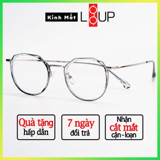 Cắt kính mắt cận-loạn [Gọng kính Hàn Quốc] Gọng kính cận tròn 8854