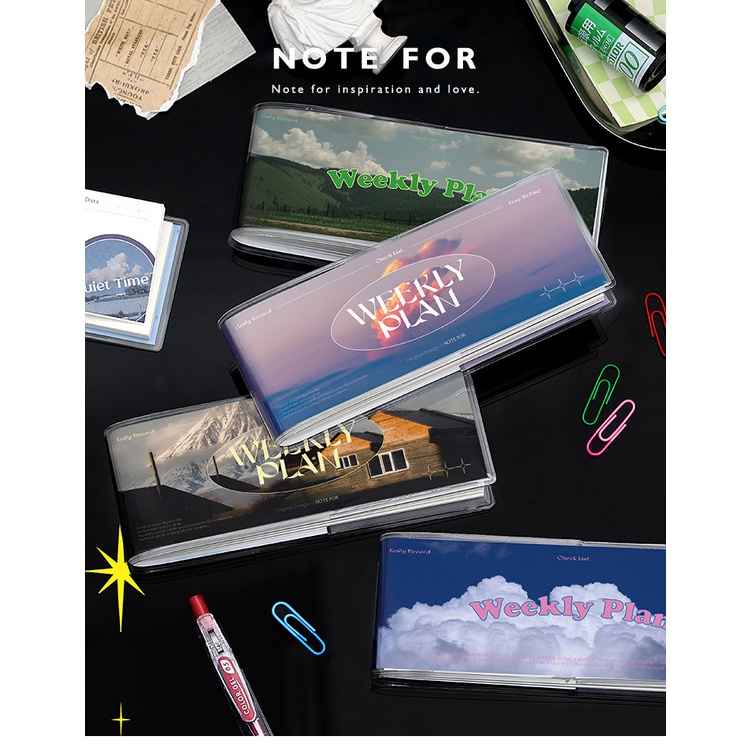 Sổ WEEKLY PLANNER Note For mini nông trại mây