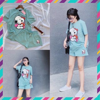 Đồ bộ áo thun quần đùi chất cotton cực mát