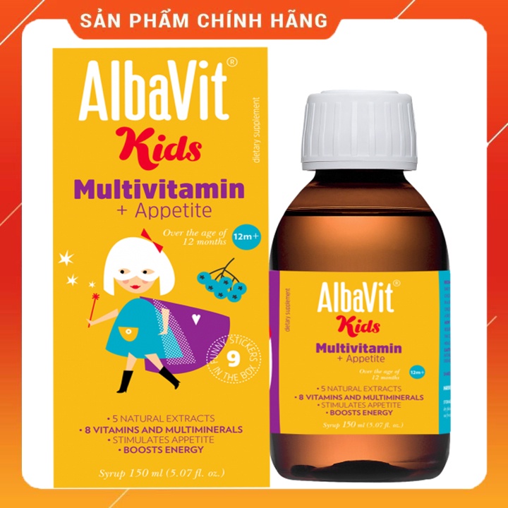 Siro ăn ngon và tăng cường đề kháng Albavit Mutivitamin