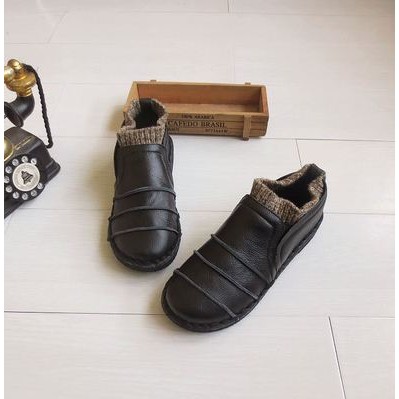 GIÀY DA RETRO GẤP NẾP | BigBuy360 - bigbuy360.vn