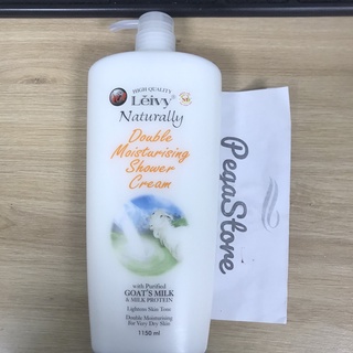 Sữa tắm dê LEIVY Double Moisturising Shower Cream - sữa tắm trắng da 1150ml - hàng sẵn