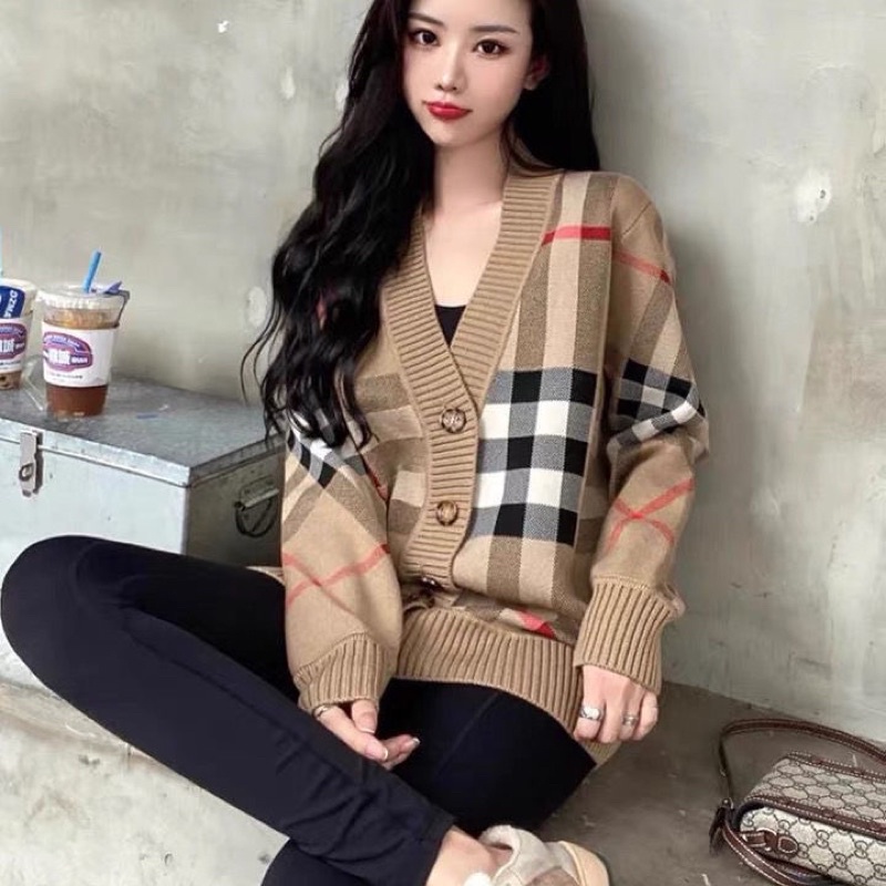 SALE Áo Khoác Len Cadigan Buberry