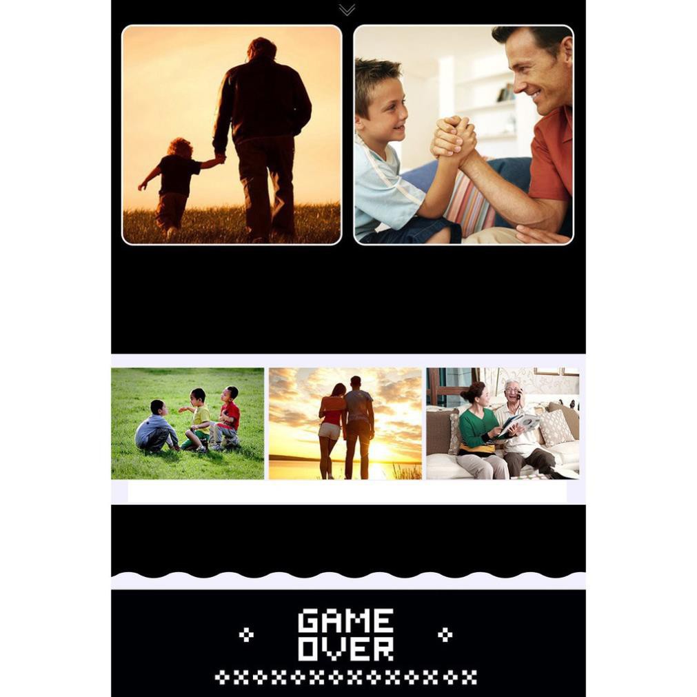 Máy chơi game 4 nút Family Computer 8bit có sẵn 500 trò trong máy+ Băng game 132 trò