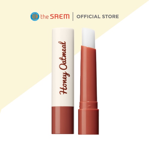 Son Dưỡng Môi Không Màu the SAEM Honey Oatmeal Melting Lip Balm 2g