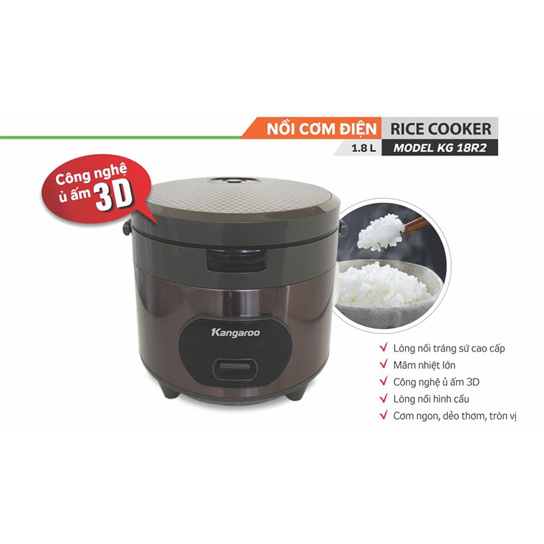 Nồi Cơm Điện Kangaroo KG18R2