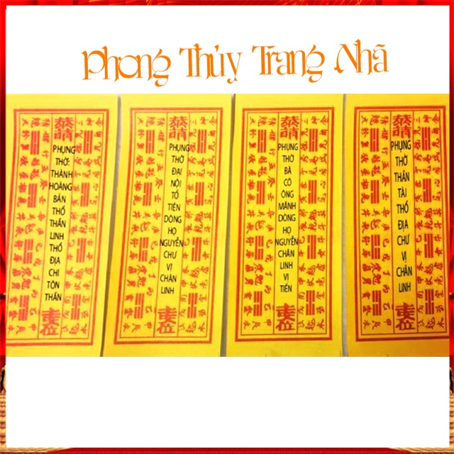 Tờ Di Hiệu Bát Hương Chuyên Dùng Bốc Bát Hương