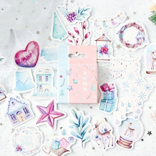 Bộ 45 sticker Noel Giáng Sinh trang trí sổ, planner