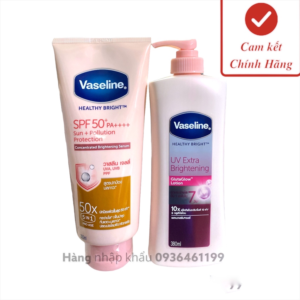 VASELINE 10x 320ml Sữa  dưỡng thể Trắng da VASELINE 10x Có vòi