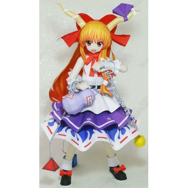Mô hình giấy anime Touhou Lunatic  Figma Suika Ibuki