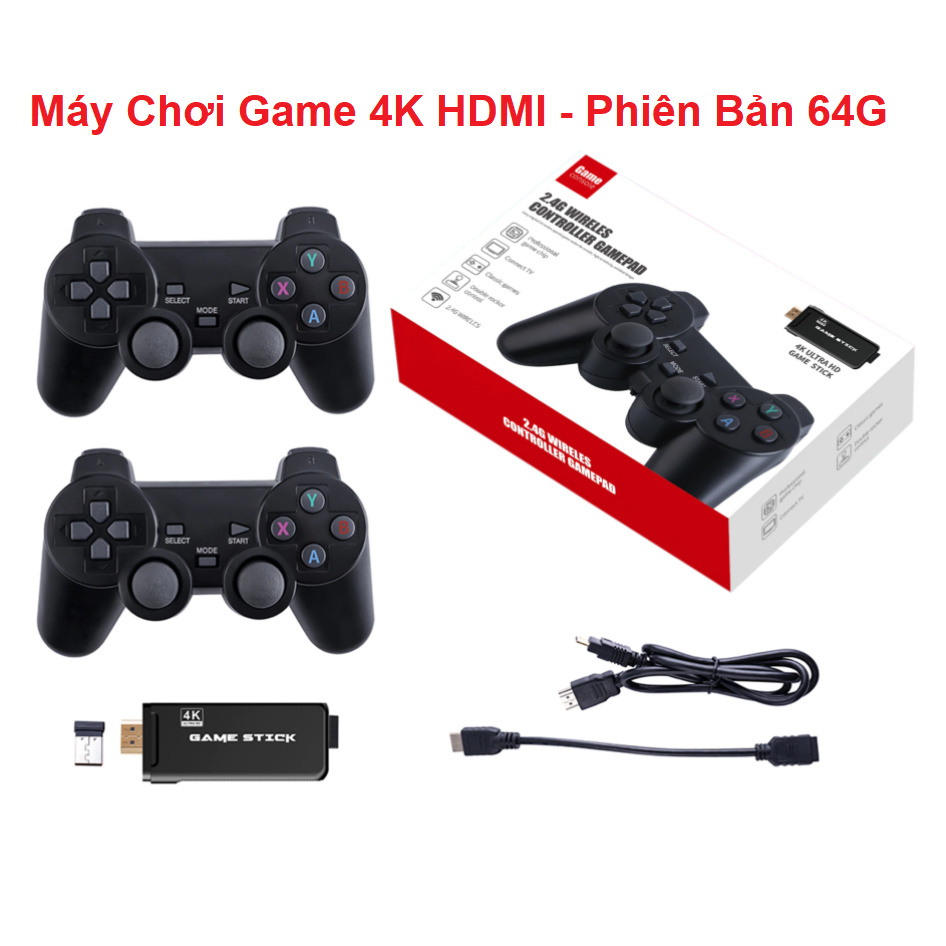 Máy Chơi Game Không Dây PS 3000 - Bản 64G - 10000 Game - Chế Độ 4K - Kết Nối HDMI Với Tivi - Bảo Hành 6 Tháng