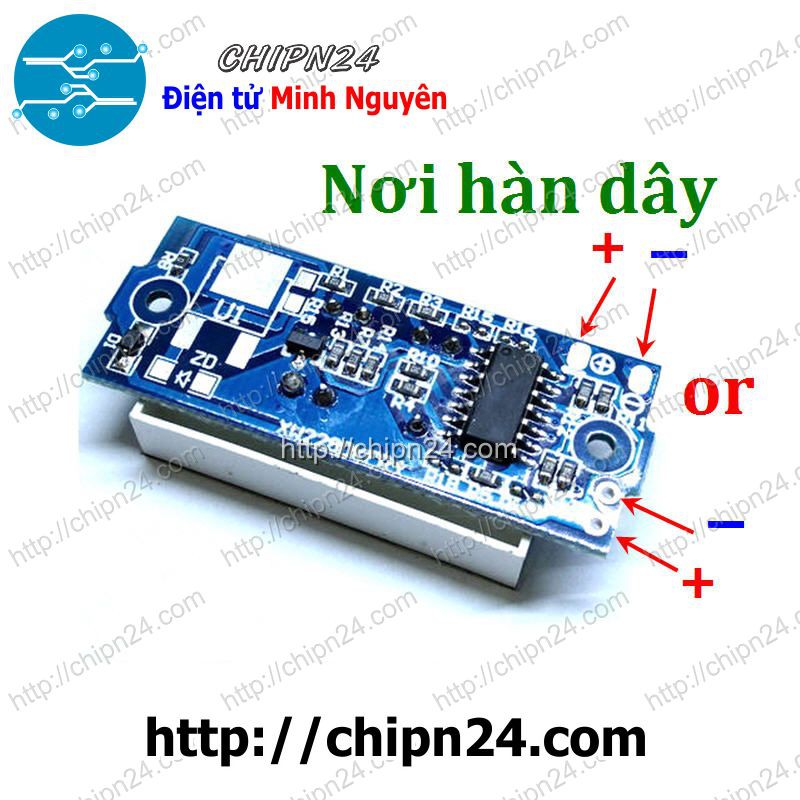 [1 pcs] Mạch hiển thị mức năng lượng pin 1S 3.3V-4.2V Led Xanh dương