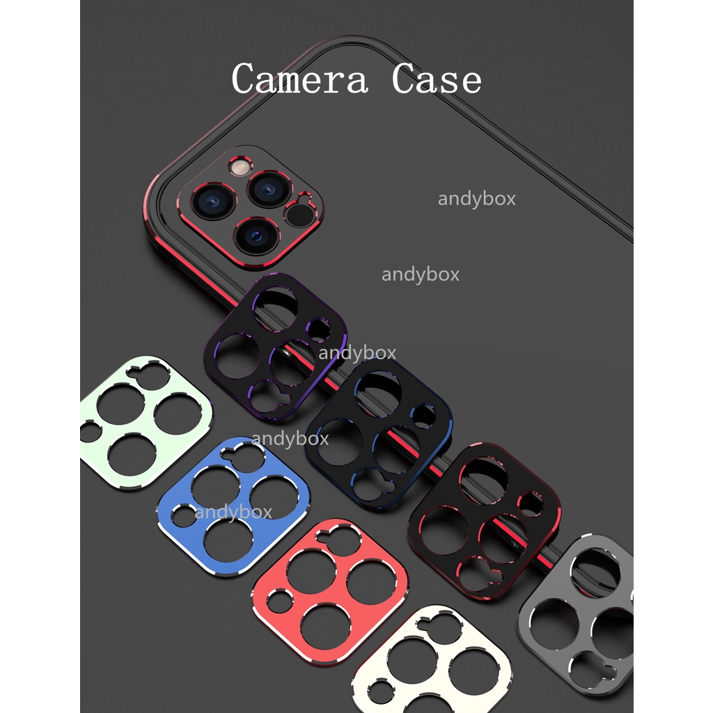 Ốp Điện Thoại Viền Kim Loại Bảo Vệ Camera + Ốp Lưng Kiểu Giáp Cho OPPO Reno 7 6 5  reno6 reno7