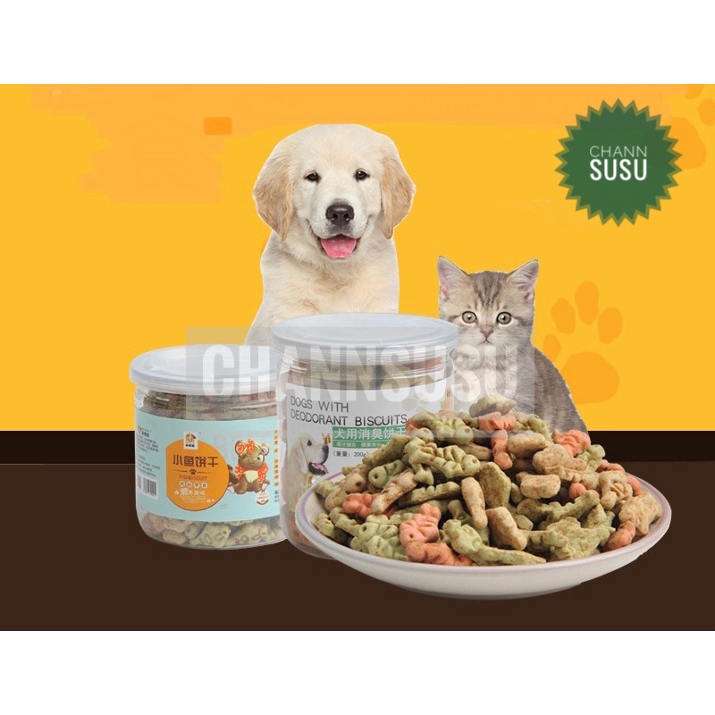 Thức ăn 01 hộp BÁNH THƯỞNG dành riêng cho chó và mèo thú cưng