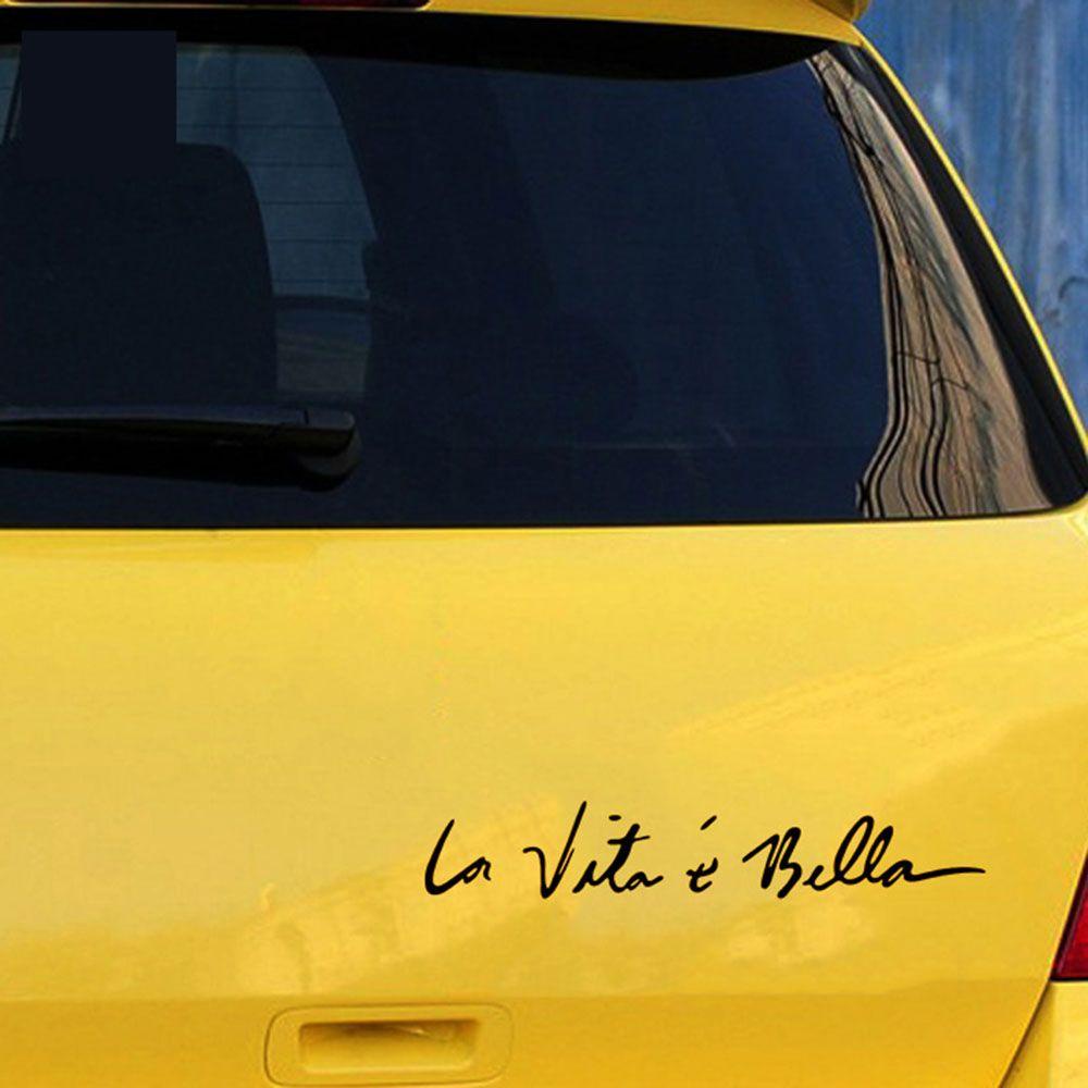 Miếng Dán Trang Trí Xe Hơi La Vita E Bella Vui Nhộn