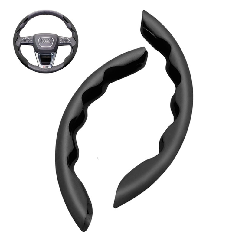 Bộ 2 Miếng Dán Trang Trí Bánh Xe Hơi Bằng Sợi Carbon Thoáng Khí Chống Trượt