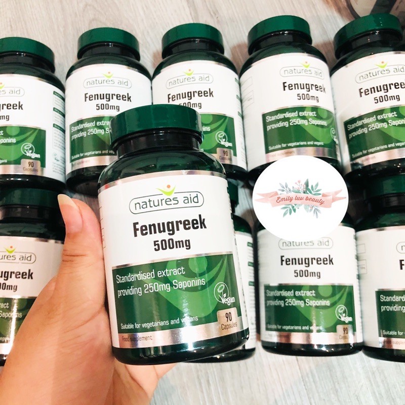 Viên uống lợi sữa, kích sữa Fenugreek 500mg