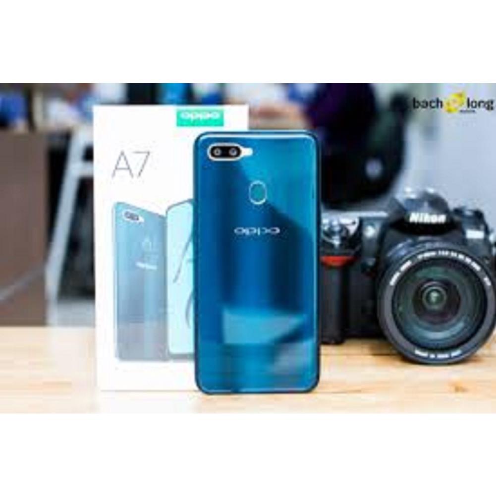 điện thoại Oppo A7 ram 4G rom 64 2sim Chính Hãng, Chiến Free Fire/Liên Quân chất đỉnh