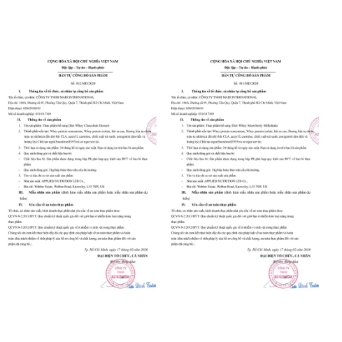 [Chính hãng] Sample Applied Nutrition Diet Whey Protein 25g bổ sung protein, ít calories, ít béo, tăng cơ