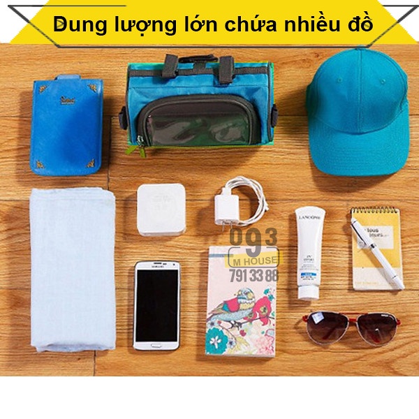 Túi đựng điện thoại treo khung xe đạp chống nước, Túi Treo Ghidong Cốt Yên Sườn Xe Đạp