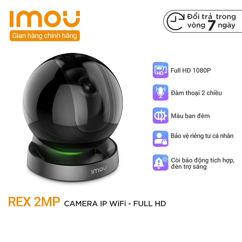 Camera WIFI IMOU Ranger REX 2MP FHD 1080P (Xoay) Phiên Bản Cao Cấp 2021 - Đặc Biệt Auto Tour (Quét Nhanh Thông Minh)