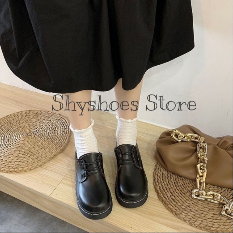 (CÓ SẴN) Giày oxford cột dây phong cách vintage| hot 2020| đế 3cm| numsvip freeship extra | BigBuy360 - bigbuy360.vn