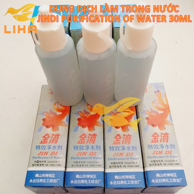 Dung Dịch Làm Trong Nước Jindi 30ml Cho Hồ Cá Cảnh