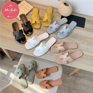 Dép Lê HM Da PU Chống Nước, Bền Chỉ, Đi Vài Năm Như Mới