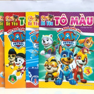 Tập tô màu đội chó cứu hộ