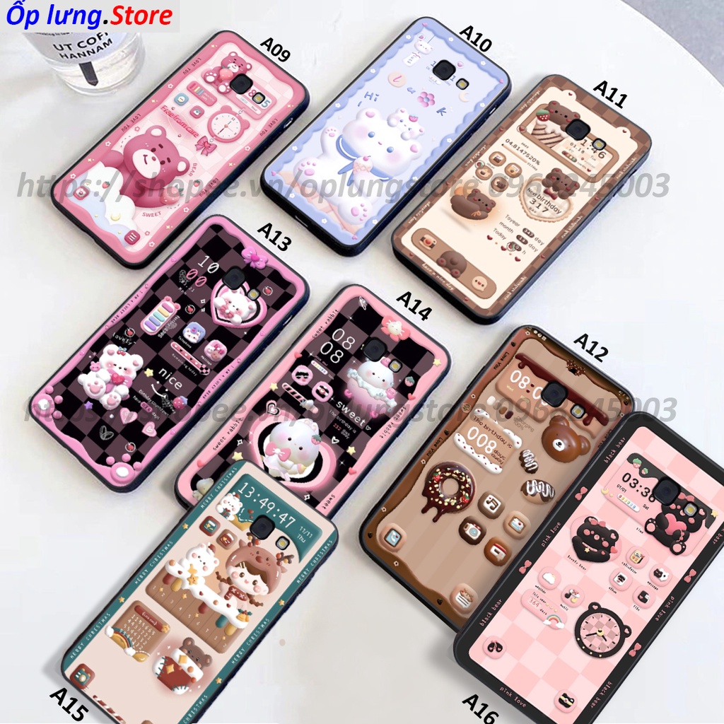 Ốp lưng Samsung A3 2017 / A5 2017 / A7 2017 in hình 3D gấu,thỏ cute dễ thương