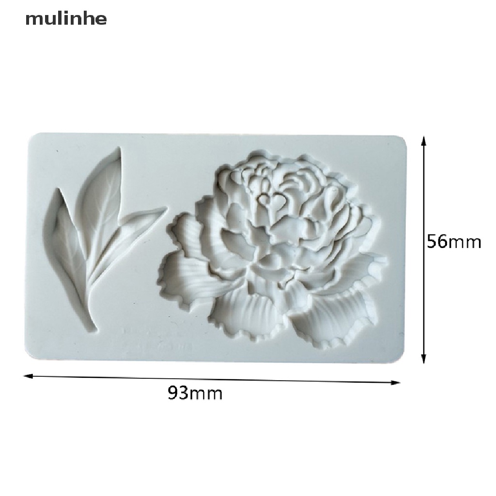 Khuôn Silicone Tạo Hình Hoa Mẫu Đơn Trang Trí Bánh DIY