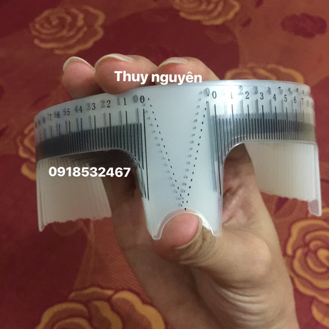 Thước vẽ lông mày chữ M